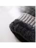 Kids Double Pom Pom Knitted Hat (Plush Inside)